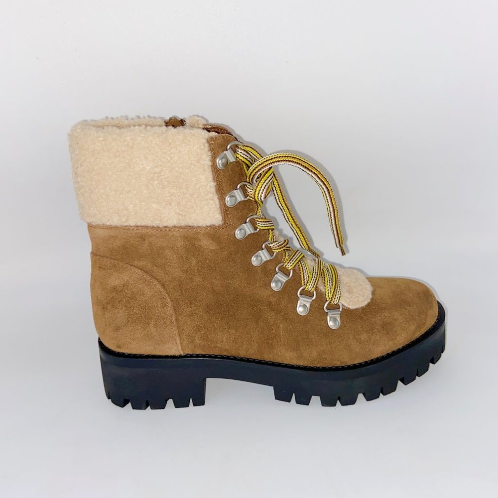 Steve Madden Aniko Chestnut Leather Ankle Boots